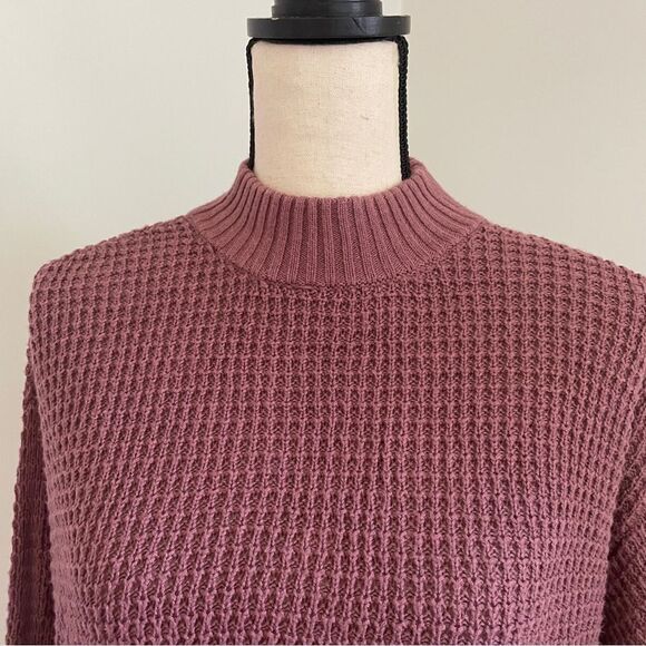 Hollister Mock Neck‎ Waffle Knit Sweater XS Vintage - Picture 6 of 12
